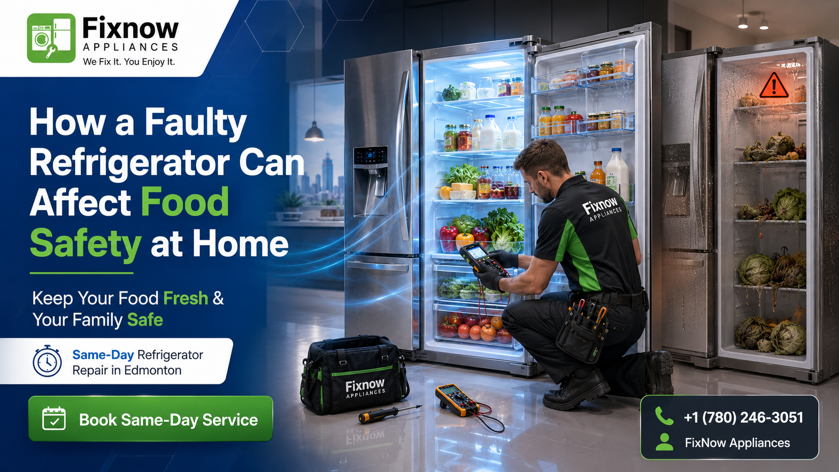 How a Faulty Refrigerator Can Affect Food Safety at Home | FixNow Appliances